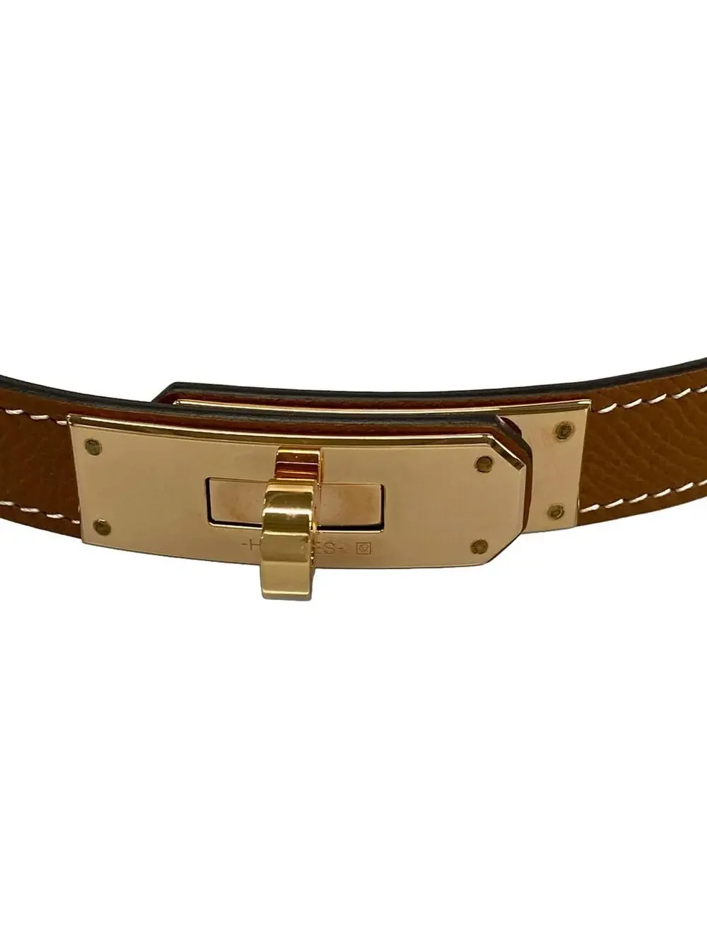 Hermes Gold Veau Epsom W Belt #300031H18B